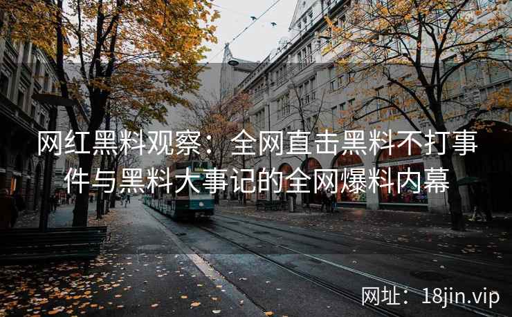 网红黑料观察：全网直击黑料不打事件与黑料大事记的全网爆料内幕  第2张
