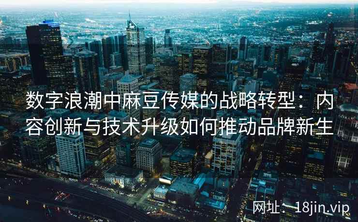 数字浪潮中麻豆传媒的战略转型：内容创新与技术升级如何推动品牌新生  第2张