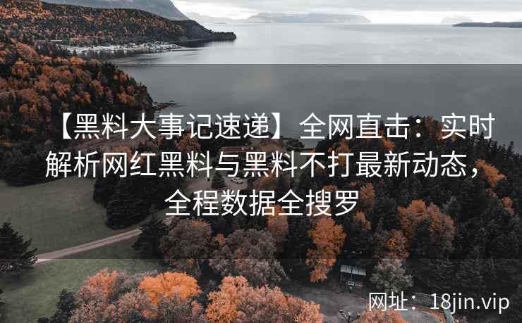 【黑料大事记速递】全网直击：实时解析网红黑料与黑料不打最新动态，全程数据全搜罗  第1张